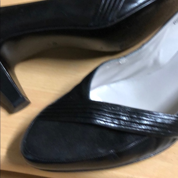 Bally Suisse Pumps Black Leather Suede 6.5 - Picture 10 of 16